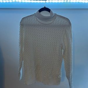 White Turtleneck Sweater